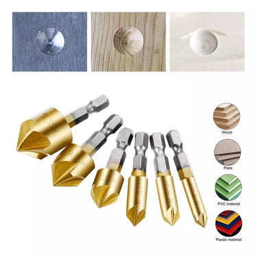 Brocas Avellanadoras Para Metal, Madera y Plastico
